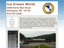 Tablet Screenshot of icecreamworldpittsburgh.com